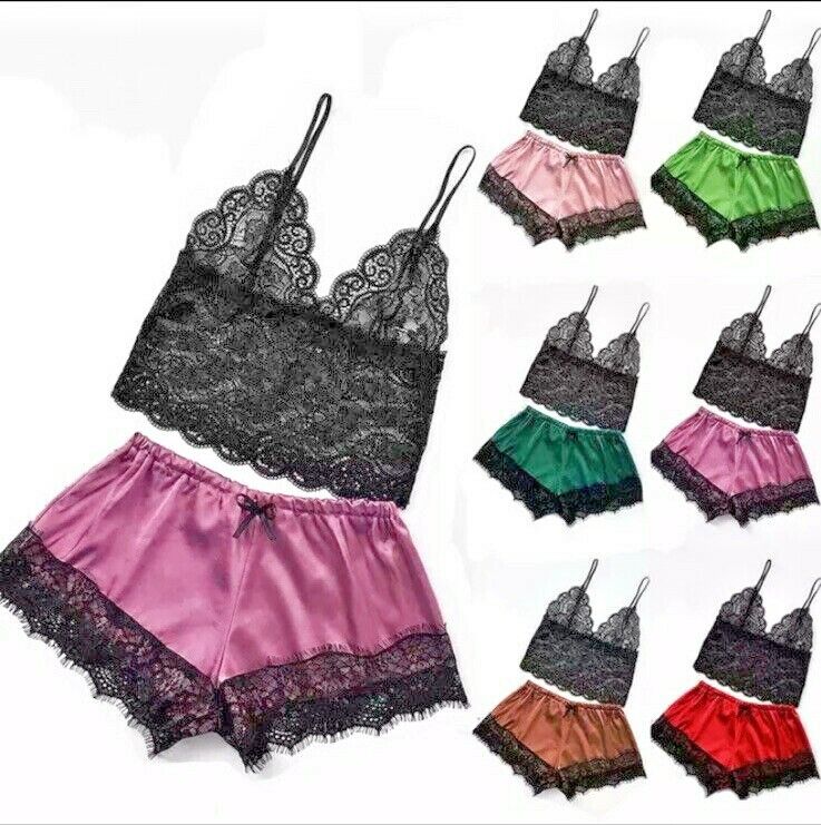 Ladies Women Night Dress Hot Sexy Lingerie Underwear Sleepwear Babydoll Lace Set
