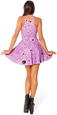 Sexy Lumpy Space Princess Print Reversible Skater Dress